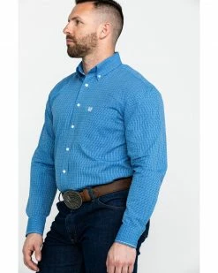Rough Stock By Panhandle Men's Asti Poplin Print Long Sleeve Western Shirt Blue 11 Rough Stock By Panhandle Men's Asti Poplin Print Long Sleeve Western Shirt Blue -Panhandle shop 2000284034 400 P3