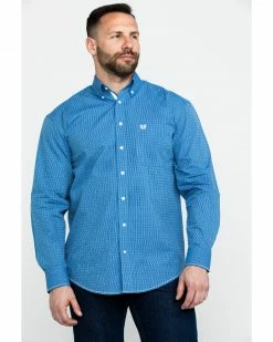 Rough Stock By Panhandle Men's Asti Poplin Print Long Sleeve Western Shirt Blue 13 Rough Stock By Panhandle Men's Asti Poplin Print Long Sleeve Western Shirt Blue -Panhandle shop 2000284034 400 P5