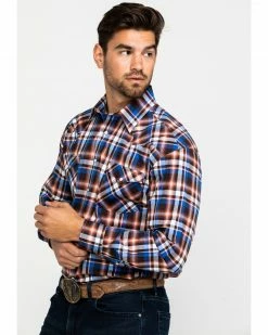 Rough Stock By Panhandle Men's Walpole Stretch Plaid Long Sleeve Western Shirt Rust Copper 11 Rough Stock By Panhandle Men's Walpole Stretch Plaid Long Sleeve Western Shirt Rust Copper -Panhandle shop 2000289930 220 P3