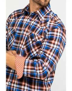 Rough Stock By Panhandle Men's Walpole Stretch Plaid Long Sleeve Western Shirt Rust Copper 12 Rough Stock By Panhandle Men's Walpole Stretch Plaid Long Sleeve Western Shirt Rust Copper -Panhandle shop 2000289930 220 P4