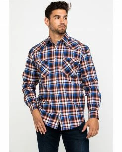 Rough Stock By Panhandle Men's Walpole Stretch Plaid Long Sleeve Western Shirt Rust Copper 13 Rough Stock By Panhandle Men's Walpole Stretch Plaid Long Sleeve Western Shirt Rust Copper -Panhandle shop 2000289930 220 P5