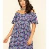 Red Label By Panhandle Women's Navy Cold Shoulder Dress -Panhandle shop 2000295302 410 P1