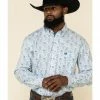 Rough Stock By Panhandle Men's Atalaya Vintage Paisley Print Long Sleeve Western Shirt White -Panhandle shop 2000324127 100 P1