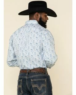Rough Stock By Panhandle Men's Atalaya Vintage Paisley Print Long Sleeve Western Shirt White -Panhandle shop 2000324127 100 P3