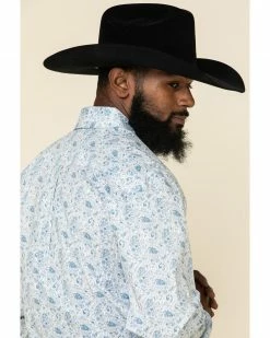 Rough Stock By Panhandle Men's Atalaya Vintage Paisley Print Long Sleeve Western Shirt White -Panhandle shop 2000324127 100 P5