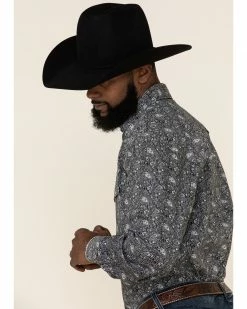 Rough Stock By Panhandle Men's Atalaya Stretch Paisley Print Long Sleeve Western Shirt Black 12 Rough Stock By Panhandle Men's Atalaya Stretch Paisley Print Long Sleeve Western Shirt Black -Panhandle shop 2000324136 001 P5