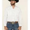 Rough Stock By Panhandle Men's Picacho Southwest Geo Print Long Sleeve Western Shirt  White -Panhandle shop 2000324139 100 P1