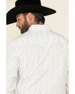 Rough Stock By Panhandle Men's Picacho Southwest Geo Print Long Sleeve Western Shirt  White -Panhandle shop 2000324139 100 P5