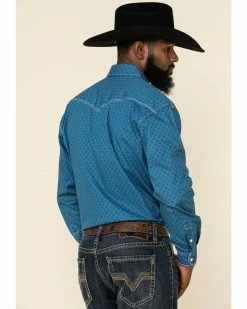 Rough Stock By Panhandle Men's Los Nietos Geo Print Long Sleeve Western Shirt Blue 10 Rough Stock By Panhandle Men's Los Nietos Geo Print Long Sleeve Western Shirt Blue -Panhandle shop 2000324141 400 P3