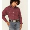 Rough Stock By Panhandle Boys' Wine Geo Print Long Sleeve Snap Western Shirt Red 1 Rough Stock By Panhandle Boys' Wine Geo Print Long Sleeve Snap Western Shirt Red -Panhandle shop 2000333676 600 P1
