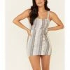Panhandle Rock & Roll Cowgirl Women's Grey Striped Dress 2 Panhandle Rock & Roll Cowgirl Women's Grey Striped Dress -Panhandle shop 2000339290 020 P1