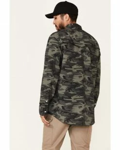 Panhandle Men's Camo Print Performance Long Sleeve Snap Western Shirt  Olive -Panhandle shop 2000340346 341 P4