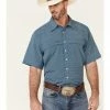 Panhandle Men's Performance Arrow Geo Print Short Sleeve Button-Down Western Shirt Blue 2 Panhandle Men's Performance Arrow Geo Print Short Sleeve Button-Down Western Shirt Blue -Panhandle shop 2000340364 400 P1