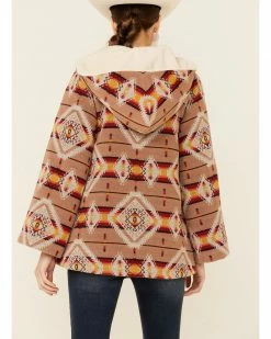 Panhandle Women's Tan Southwestern Jacquard Cape Coat 9 Panhandle Women's Tan Southwestern Jacquard Cape Coat -Panhandle shop 2000344521 280 P3