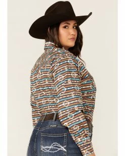 Panhandle Women's Striped Shirt Rust Copper 9 Panhandle Women's Striped Shirt Rust Copper -Panhandle shop 2000345002 220 P3