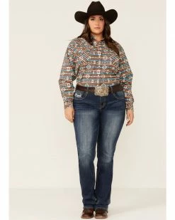 Panhandle Women's Striped Shirt Rust Copper 10 Panhandle Women's Striped Shirt Rust Copper -Panhandle shop 2000345002 220 P4