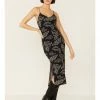 Panhandle Women's Black Bootstitch Print Midi Dress -Panhandle shop 2000350939 001 P1