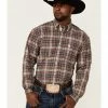 Rough Stock By Panhandle Men's Steel Plaid Long Sleeve Button-Down Western Shirt Rust Copper 1 Rough Stock By Panhandle Men's Steel Plaid Long Sleeve Button-Down Western Shirt Rust Copper -Panhandle shop 2000352336 220 P1