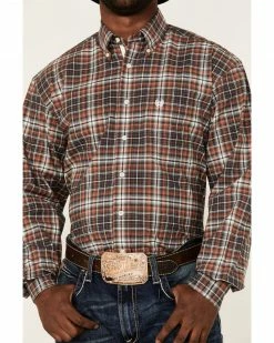 Rough Stock By Panhandle Men's Steel Plaid Long Sleeve Button-Down Western Shirt Rust Copper 9 Rough Stock By Panhandle Men's Steel Plaid Long Sleeve Button-Down Western Shirt Rust Copper -Panhandle shop 2000352336 220 P3