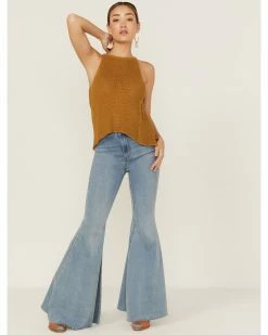 Panhandle Women's Halter Sweater Knit Mustard Tank 9 Panhandle Women's Halter Sweater Knit Mustard Tank -Panhandle shop 2000360490 702 P4