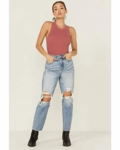 Panhandle Women's Rose Ribbed Bodycon Tank -Panhandle shop 2000360492 662 P4