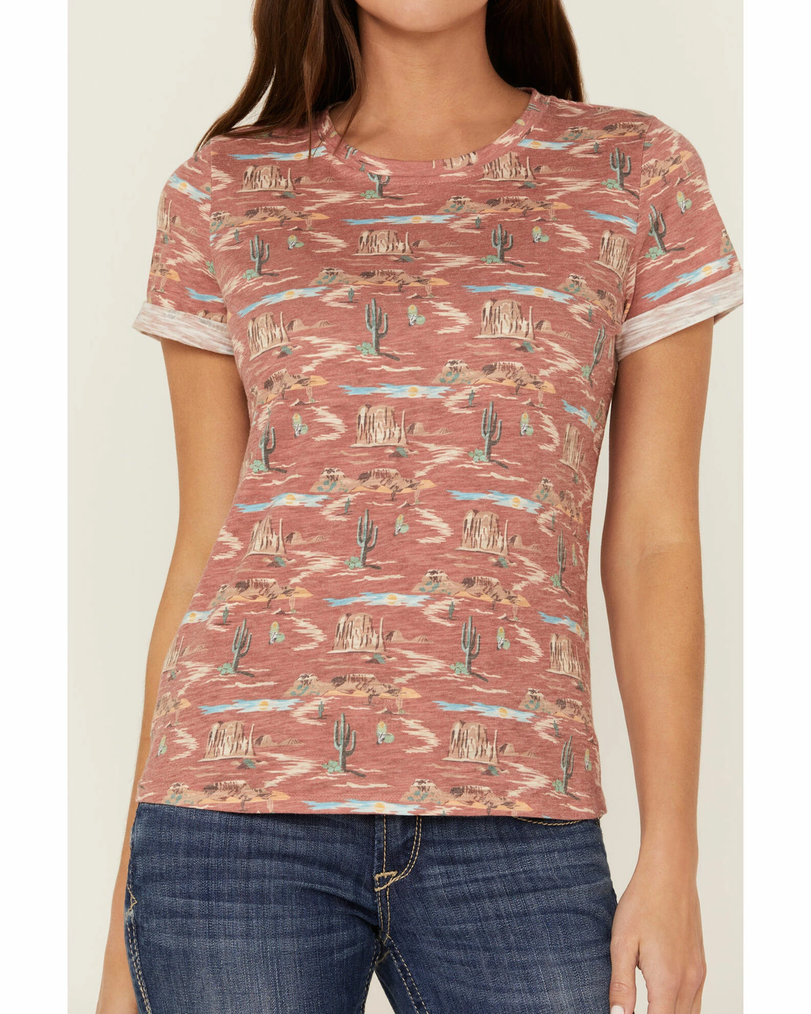Panhandle Women's Allover Desert Print Graphic Tee 4 Panhandle Women's Allover Desert Print Graphic Tee - Image 2