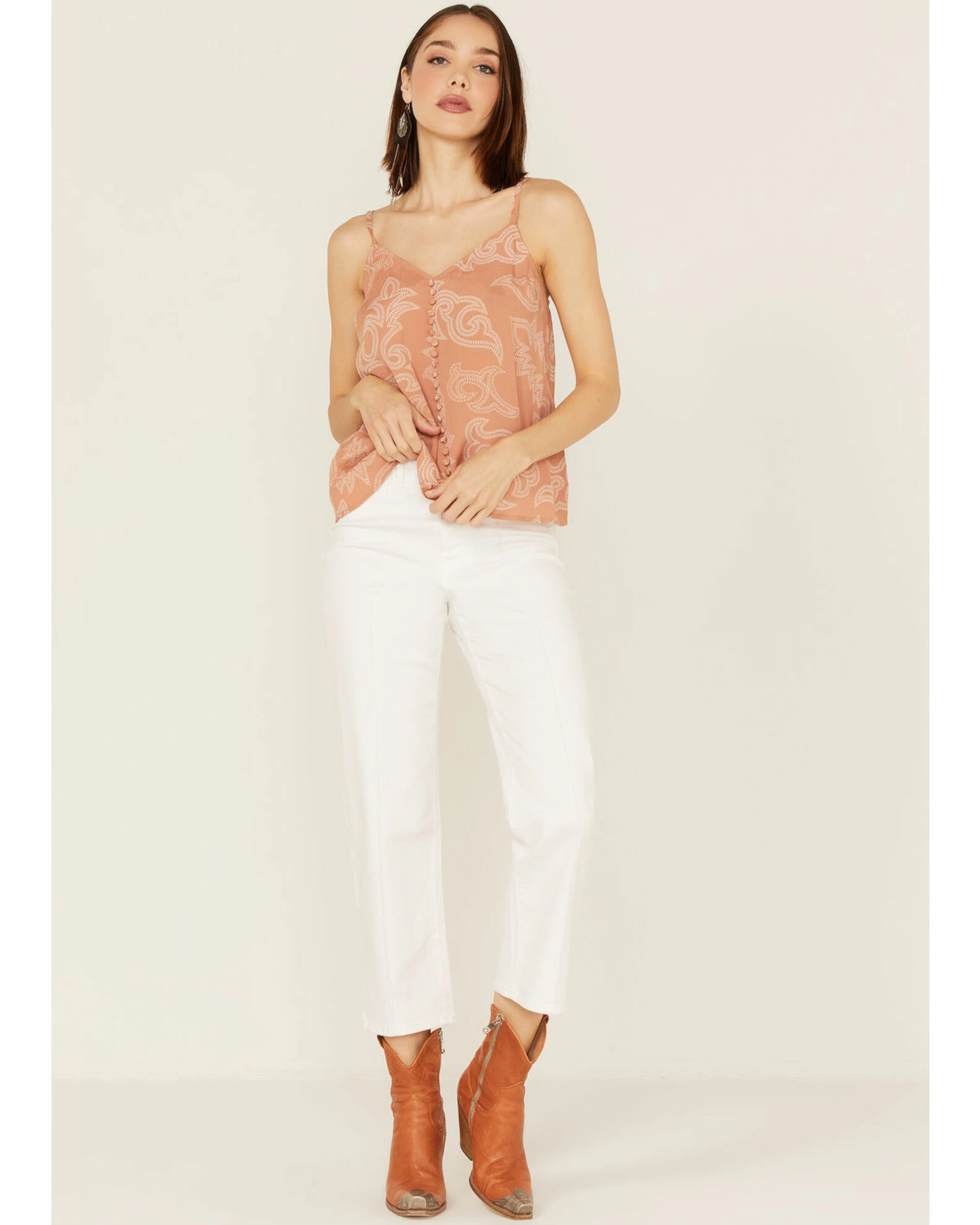 Panhandle Women's Boot Stitch Print Cami 4 Panhandle Women's Boot Stitch Print Cami - Image 2