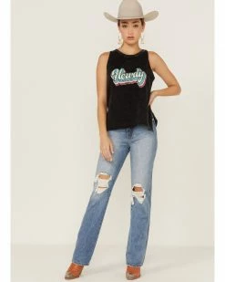 Panhandle Women's Howdy Graphic Muscle Tank Top 9 Panhandle Women's Howdy Graphic Muscle Tank Top -Panhandle shop 2000360509 001 P4