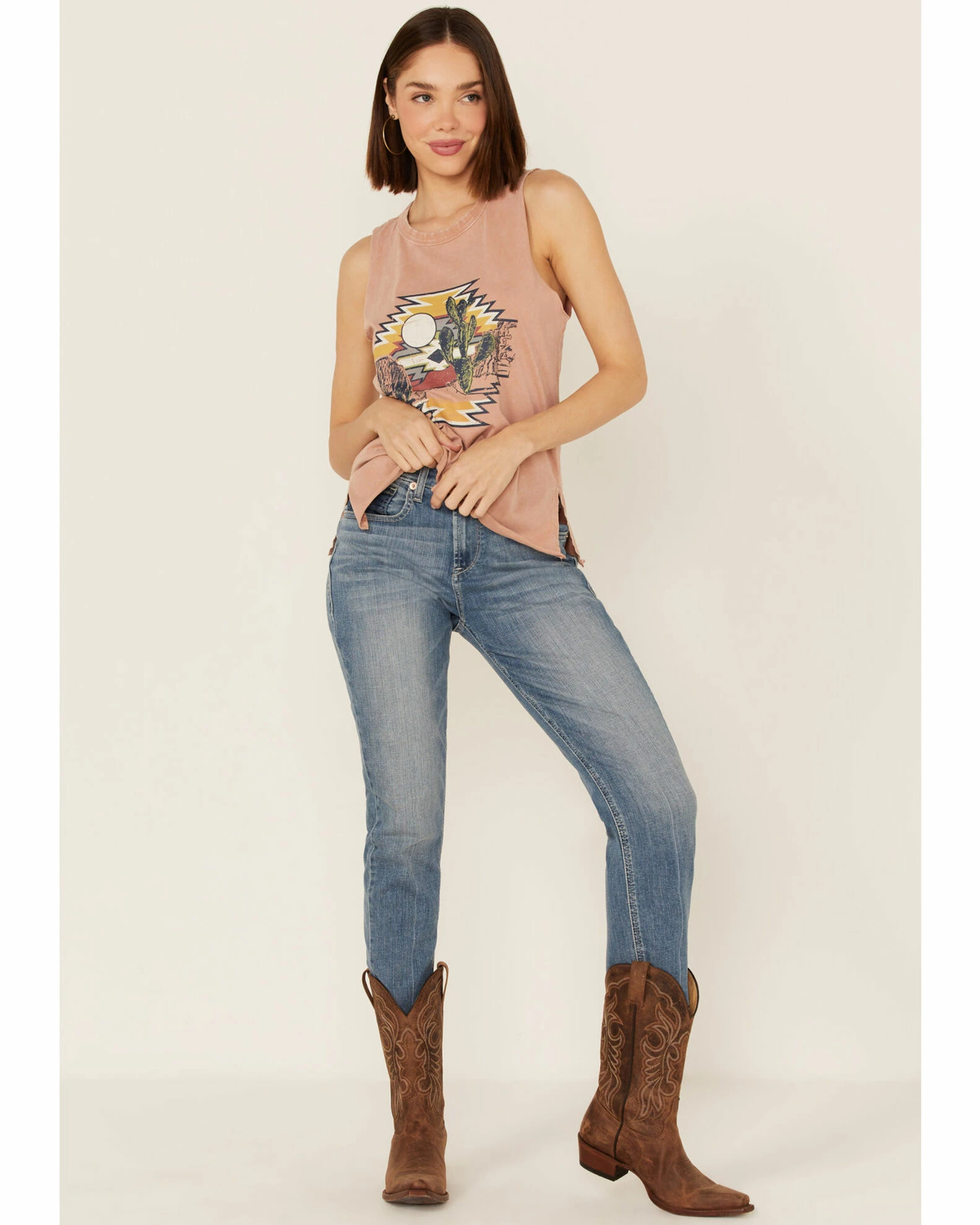 Panhandle Women's Desert Graphic Muscle Tank 4 Panhandle Women's Desert Graphic Muscle Tank - Image 2