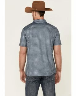 Panhandle Men's Geo Print Performance Short Sleeve Polo Shirt  -Panhandle shop 2000360701 410 P4