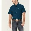 Panhandle Men's Starburst Geo Print Performance Short Sleeve Button-Down Western Shirt Blue 2 Panhandle Men's Starburst Geo Print Performance Short Sleeve Button-Down Western Shirt Blue -Panhandle shop 2000360761 400 P1