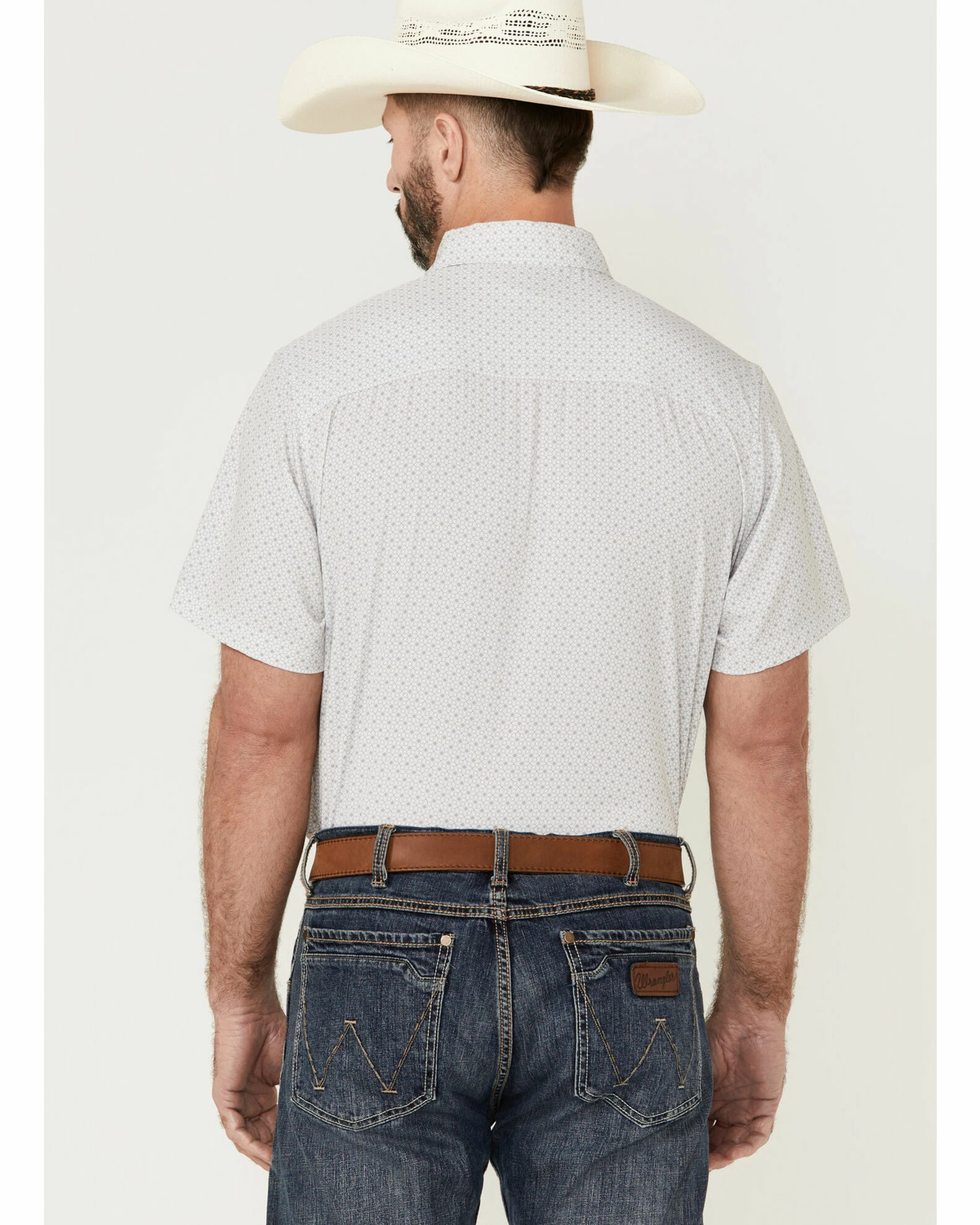 Panhandle Men's Charcoal Performance Floral Print Short Sleeve Button-Down Western Shirt 6 Panhandle Men's Charcoal Performance Floral Print Short Sleeve Button-Down Western Shirt - Image 4