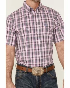 Panhandle Select Men's Small Plaid Purple Short Sleeve Button-Down Western Shirt 8 Panhandle Select Men's Small Plaid Purple Short Sleeve Button-Down Western Shirt -Panhandle shop 2000360769 500 P3