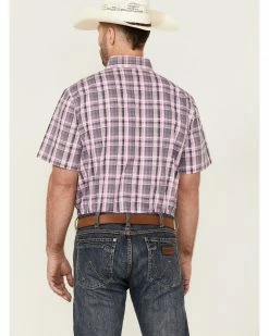Panhandle Select Men's Small Plaid Purple Short Sleeve Button-Down Western Shirt 9 Panhandle Select Men's Small Plaid Purple Short Sleeve Button-Down Western Shirt -Panhandle shop 2000360769 500 P4