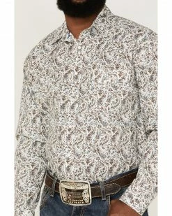 Rough Stock By Panhandle Men's Paisley Print Snap Western Shirt  -Panhandle shop 2000361593 200 P3