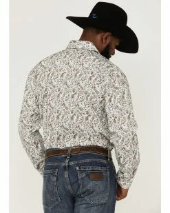 Rough Stock By Panhandle Men's Paisley Print Snap Western Shirt  -Panhandle shop 2000361593 200 P4
