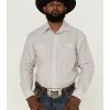 Rough Stock By Panhandle Men's Dobby Stripe Snap Western Shirt  Beige/khaki -Panhandle shop 2000361594 250 P1