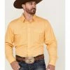 Panhandle Men's Geo Print Long Sleeve Snap Western Shirt Yellow -Panhandle shop 2000367818 700 P1