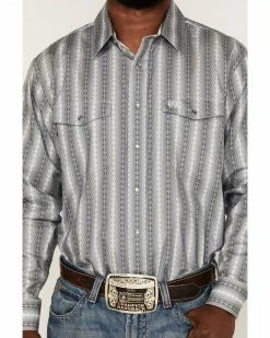 Panhandle Select Men's Zig Zag Print Long Sleeve Snap Western Shirt  -Panhandle shop 2000367835 020 P3