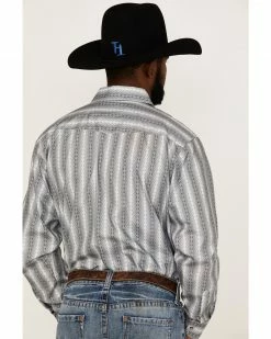Panhandle Select Men's Zig Zag Print Long Sleeve Snap Western Shirt  -Panhandle shop 2000367835 020 P4