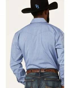 Rough Stock By Panhandle Men's Dobby Long Sleeve Snap Western Shirt  -Panhandle shop 2000367843 400 P4