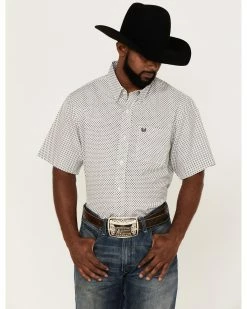 Panhandle Men's Performance Geo Print Short Sleeve Button-Down Western Shirt Black 11 Panhandle Men's Performance Geo Print Short Sleeve Button-Down Western Shirt Black -Panhandle shop 2000367862 001 P1 1