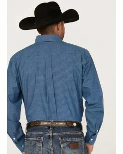 Rough Stock By Panhandle Men's Dobby Long Sleeve Button-Down Western Shirt  -Panhandle shop 2000367878 401 P4