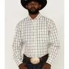 Panhandle Select Men's Plaid Long Sleeve Button-Down Western Shirt  Yellow -Panhandle shop 2000367880 700 P1