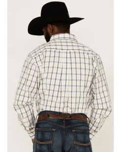 Panhandle Select Men's Plaid Long Sleeve Button-Down Western Shirt  Yellow -Panhandle shop 2000367880 700 P4