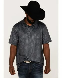Panhandle Men's Performance Geo Print Polo Shirt  Black -Panhandle shop 2000367894 001 P1 1