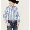 Panhandle Boys' Stripe Long Sleeve Button-Down Shirt Light Blue -Panhandle shop 2000368092 450 P1