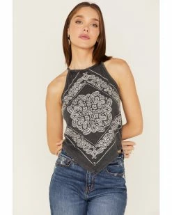 Panhandle Women's Bandana Print Tank Top Black -Panhandle shop 2000368499 001 P1 1