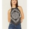 Panhandle Women's Bandana Print Tank Top Black -Panhandle shop 2000368499 001 P1