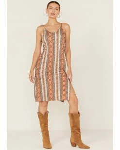 Panhandle Women's Southwestern Stripe Bodycon Dress